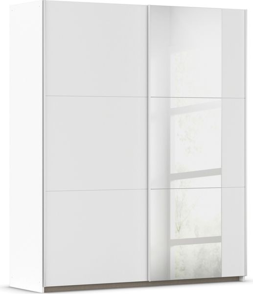 rauch Kleiderschrank; Schwebetürenschrank KRONACH, 2-türig, 1 Spiegeltüre,, Alpinweiß, 175 x 210 x 59xcm Bild 3