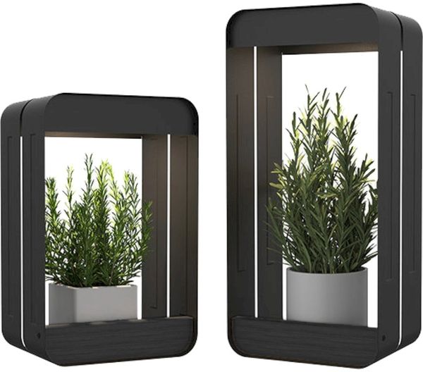 Solar-Pflanzregal ARIA 2er-Set Stahl, schwarz