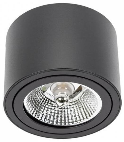 Deckenspots schwarz D-139mm AR111 GU10 IP20 rund schwenkbar