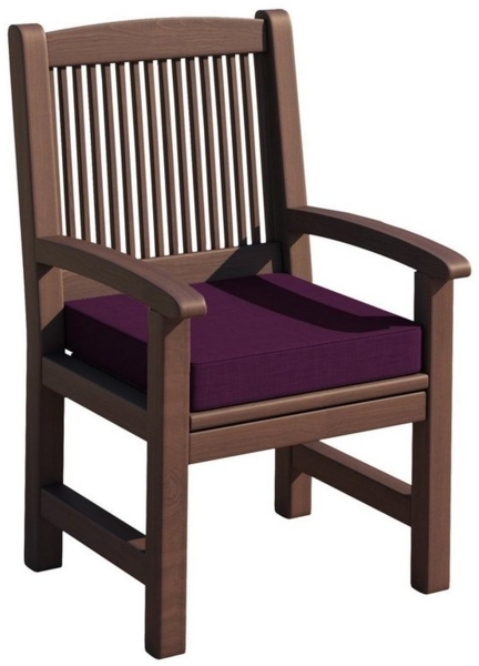 sunnypillow Bankauflage Stuhlkissen mit abnehmbarem Bezug Bankkissen Bankpolster Polsterauflage Auflage für Gartenbank (50 x 50 x 5 cm, Violett)