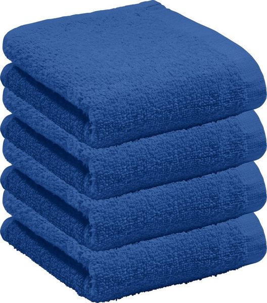 REDBEST Gästehandtuch Gästetuch "Oceanside" 4er-Pack, Leichtfrottier, Leichtfrottier Uni
