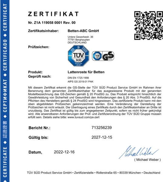 MaDeRa 7-Zonen-Lattenrost – 3 verschiedene Ausführungen, zur Selbstmontage, Größe: 80x200 Bild 7