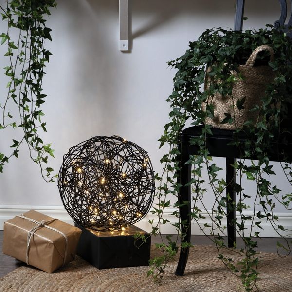 LED-3D-Design-Kugel "Galax", Alu eloxiert, 30x30 cm