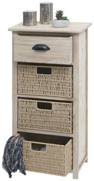 MCW Kommode MCW-K84, Mit Schublade und 3 Körben, Inkl. Fußbodenschoner Bild 2