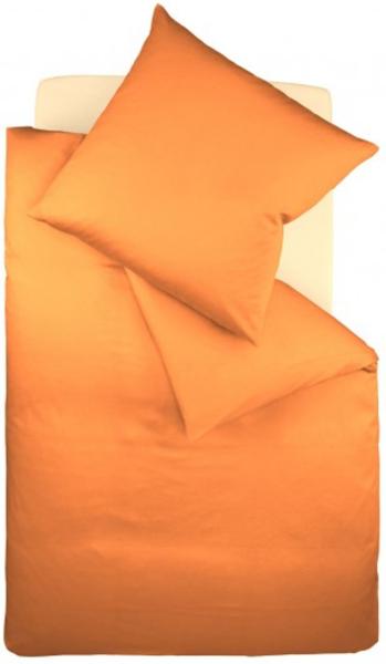 Fleuresse Interlock-Jersey-Bettwäsche colours orange 2044 Größe: 155x220 cm