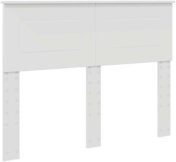 vidaXL Bettrahmen mit Kopfteil Weiß 120x200 cm Holzwerkstoff 3407904 Bild 5