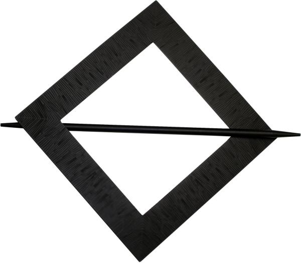 Gardinia Raffhalter für Vorhänge Uranus 14,5 x 14,5 cm schwarz-matt