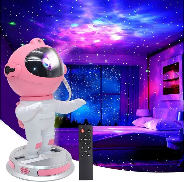 SERBASIC LED-Sternenhimmel LED Sternenhimmel Projektor,Astronaut, Galaxy Nebula Nachtlicht,Timer, projektor sternenhimmel, 360° drehbarem Kopf, Galaxy Nebula Projektor mit Fernbedienung