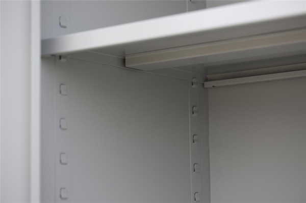 XXXL Stahl-Aktenschrank Metallschrank abschließbar Büroschrank Stahlschrank 195 x 120 x 42,2 cm Grau/Blau 530371