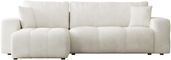 Mirjan24 'Furyn' Ecksofa mit Bettkasten und Schlaffunktion, L-Form, beige, 244 x 145 x 82 cm