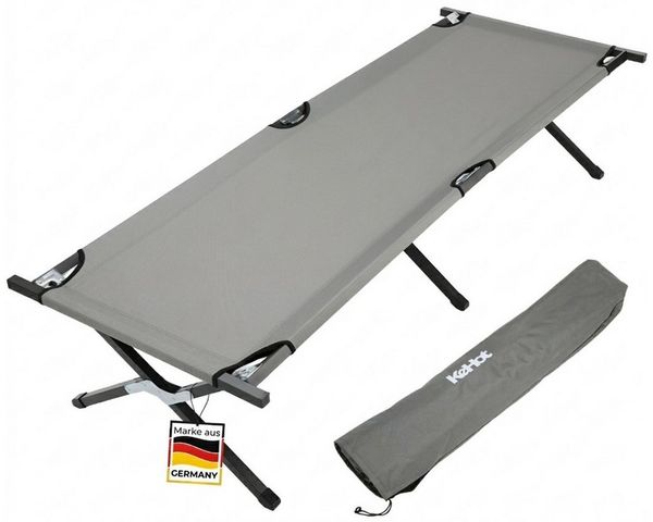 kehot Feldbett Feldbett klappbar 190×72,5 cm bis 300 kg belastbar (Campingbett faltbar mit Oxford-Gewebe und stabilem Stahlrahmen, Gästebett kompakt mit Tragetasche für Outdoor und Zuhause) Leichtes Reisebett schnell aufgebaut für Camping und Garten