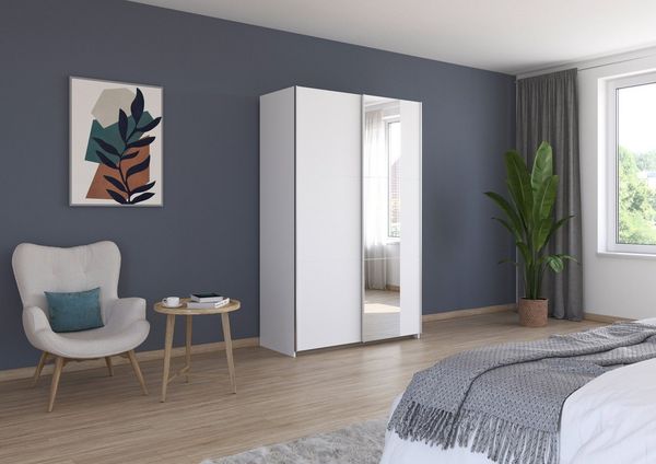 rauch Schwebetürenschrank Kleiderschrank Drehtürenschrank Schrank Garderobe KRONACH TOPSELLER (in 3 Ausstattungen BASIC/CLASSIC/PREMIUM, Breiten 131/175/218/261 cm) optional ohne, mit 1 oder 2 Spiegel, viel Stauraum MADE IN GERMANY