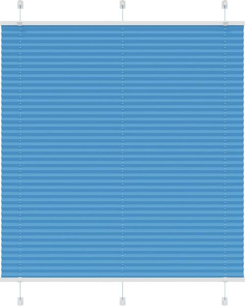 vidaXL Plissee Blau 115x150 cm Stoffbreite 114,4 cm Polyester 4015197