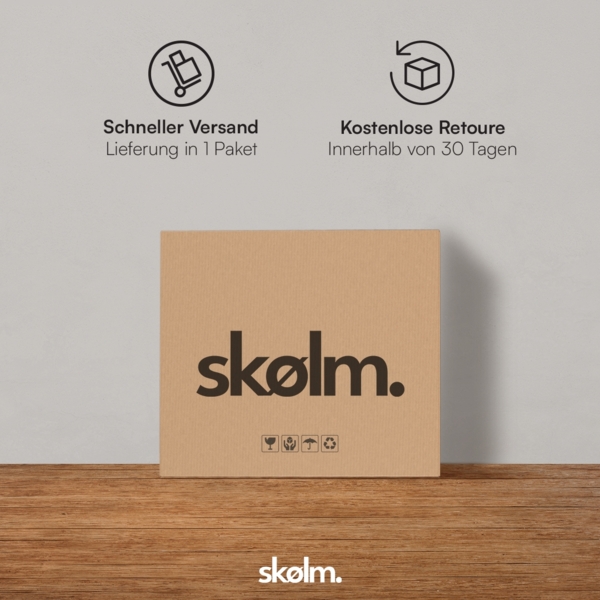 skølm 'Mizar' Nachttisch, Metall, terrakotta, Beistelltisch mit 2 Schubladen und offenem Fach Bild 7