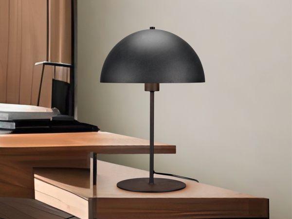 Trio Leuchten 'Nola' Tischleuchte, Metall schwarz matt/goldfarbig, E27 Bild 5