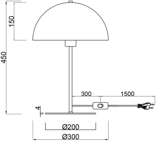 Trio Leuchten 'Nola' Tischleuchte, Metall schwarz matt/goldfarbig, E27 Bild 7