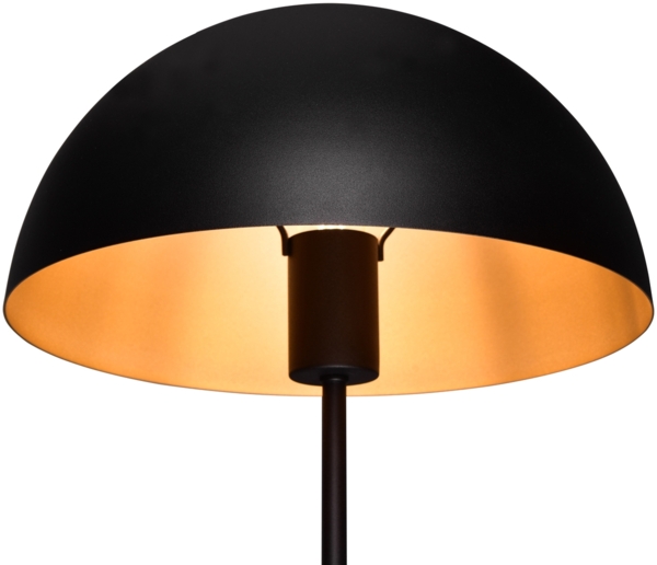 Trio Leuchten 'Nola' Tischleuchte, Metall schwarz matt/goldfarbig, E27 Bild 6