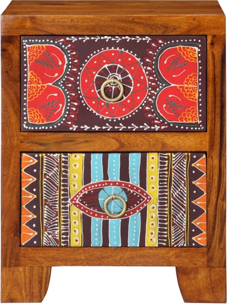 vidaXL Nachttisch 2 Stk. 35x35x45 cm Massivholz Akazie 4016493