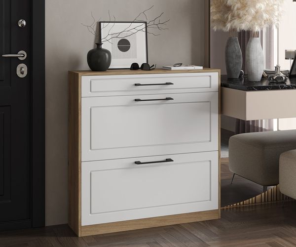 Möbelhandel Klipenstein Schuhschrank Vegas - Korpus Eiche Artisan