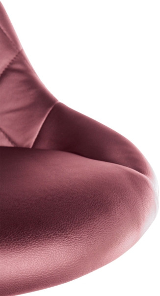 CLP Arbeitshocker Lazio drehbar mit Chromgestell,bordeauxrot Kunstleder Bild 6