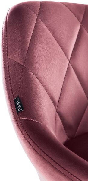 CLP Arbeitshocker Lazio drehbar mit Chromgestell,bordeauxrot Kunstleder Bild 5