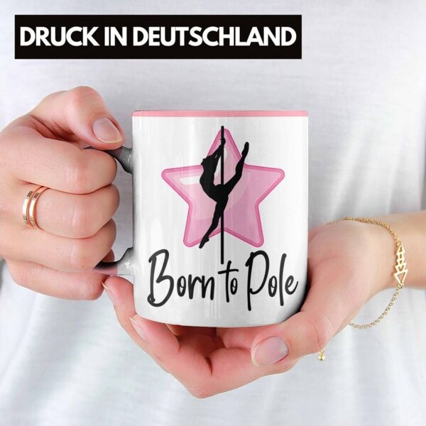 Trendation Tasse Poledance Tasse Geschenk Born To Pole Stangentanz Pole Dance
