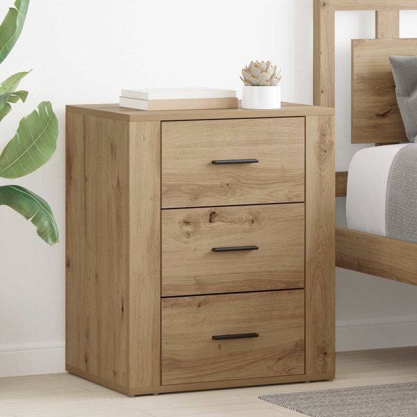 vidaXL Nachttisch Artisan-Eiche 35 x 50 x 60 cm Holzwerkstoff 881061