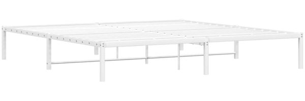 vidaXL Bettgestell Metall Weiß 200x200 cm 373680 Bild 4