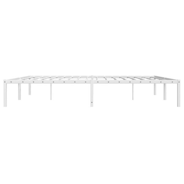 vidaXL Bettgestell Metall Weiß 200x200 cm 373680 Bild 6