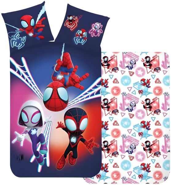 MARVEL Babybettwäsche Marvel Spidey Spiderman Baby Bettwäsche 2tlg Set 100x135 40x60 cm, 2 teilig