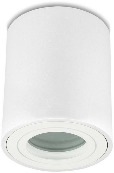 Sweet LED Aufbauleuchte Bad GU10 aus Aluminium weiß matt IP44 Badezimmer, ohne Leuchtmittel, Aufbaustrahler LED, Aufbauspot, Deckenstrahler