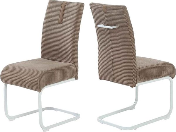 Jockenhöfer Gruppe Freischwinger Kenny (Set, 2 St), mit Taschenfederkern, Bezugsstoff Cord