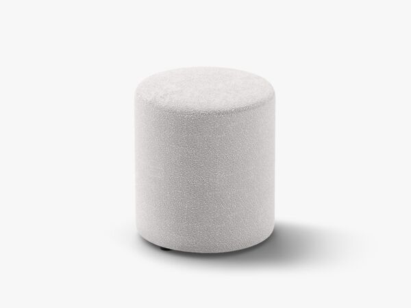 Micadoni Pouf Dia 40cm Boucle Baloo Hellgrau