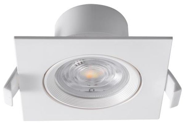 Braytron Einbauleuchte Schwenkbar Spot LED 7W 670 Lumen SQR Ø70mm IP20 Downlight 3000K-6500K Eckig Weiß