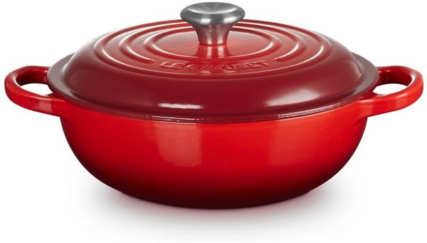 Le Creuset Stew Pot Rund Signature 22 cm schwarz - Schwarz - 20 bis 24 cm
