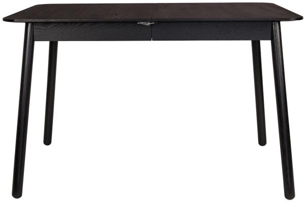 Esstisch GLIMPS BLACK von ZUIVER 120 x 80 ausziehbar Esche