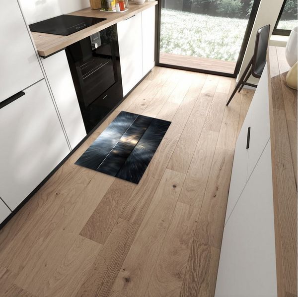Primedeco Teppich Küchenteppich Energieblitz PVC rutschfest abwaschbar Läufer, Rechteckig, Höhe: 3 mm, Pflegeleicht & Wasserabweisend