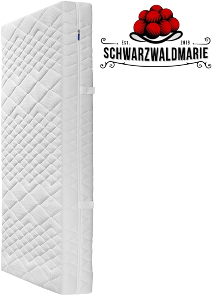 Schwarzwaldmarie XXL – 7-Zonen-Kaltschaummatratze, bis Härtegrad H5, Bezug waschbar, Größe: 100 x 220 cm, Härtegrad: H4 Bild 2