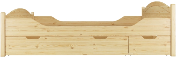 Massivholzbett Landhausstil 160x200 Doppelbett Futonbett Kiefer massiv Zubehör wählbar V-60.33-16Rollrost. Matratzen und Doppelbettkasten inkl. Bild 6