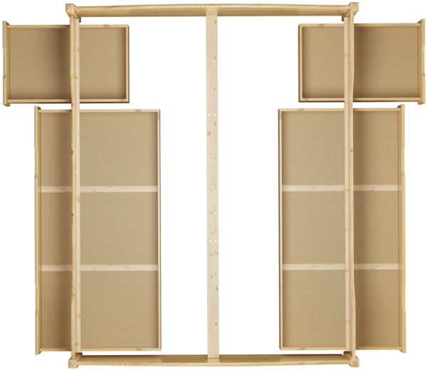 Massivholzbett Landhausstil 160x200 Doppelbett Futonbett Kiefer massiv Zubehör wählbar V-60.33-16Rollrost. Matratzen und Doppelbettkasten inkl. Bild 5