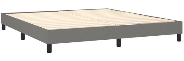 Boxspringbett Dunkelgrau 180x200 cm Stoff [3120533] Bild 4