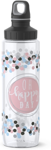 EMSA Trinkflasche Tritan ScrHappy Day 0,7l transparent