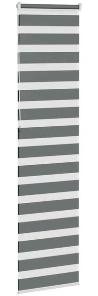 vidaXL Doppelrollo Dunkelgrau 65x230 cm Stoffbreite 60,9 cm Polyester 4014176 Bild 4