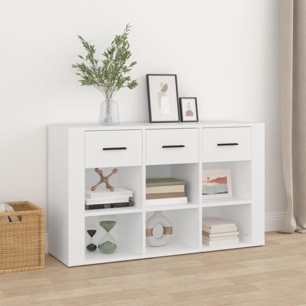 vidaXL Sideboard Weiß 100x30x59,5 cm Holzwerkstoff 821004