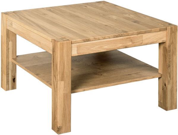 VOGL Möbelfabrik Couchtisch Toronto, in 2 Größen, mit Ablageboden, teilmassiv, Höhe 46 cm, Made in Germany