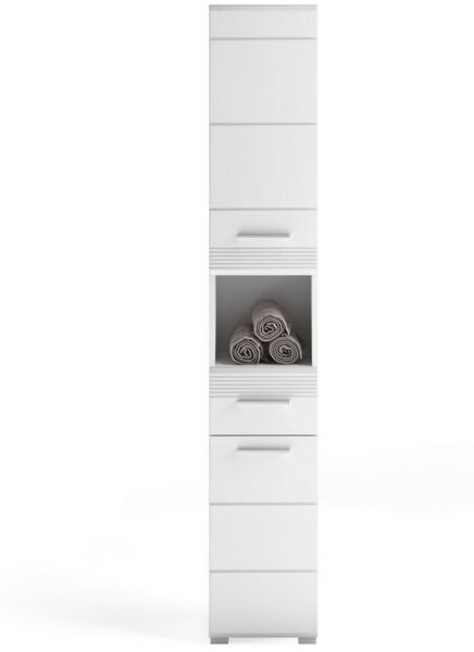 möbelvita Badkommode Luca Hochschrank B/H/T 30x182x31 in weiß