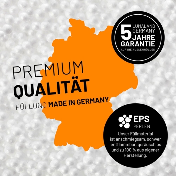 Lumaland 'Luxury XL Plus' Sitzsack, Rot, Polyester, 220 l Bild 4