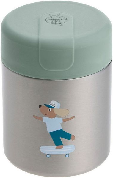 LÄSSIG Thermobehälter Tiny Team Dog, Edelstahl, Silikon, (1-tlg)