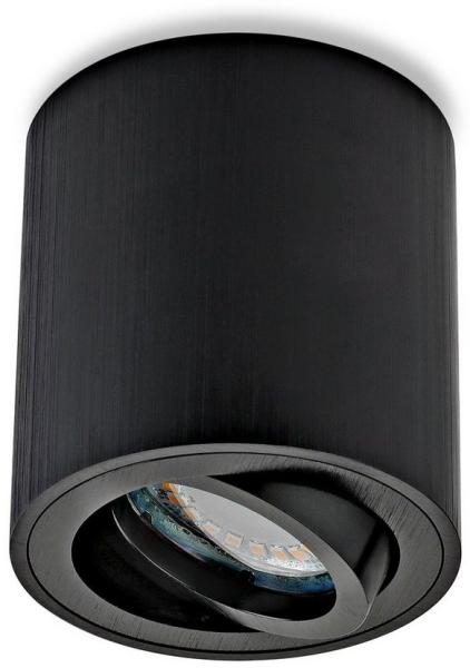 Sweet LED LED Deckenspots GU10 5W Aufbauspot Aluminium Deckenspot schwarz 230V, Leuchtmittel wechselbar, Warmweiß, Deckenaufbauleuchte, Aufbaustrahler, Spot