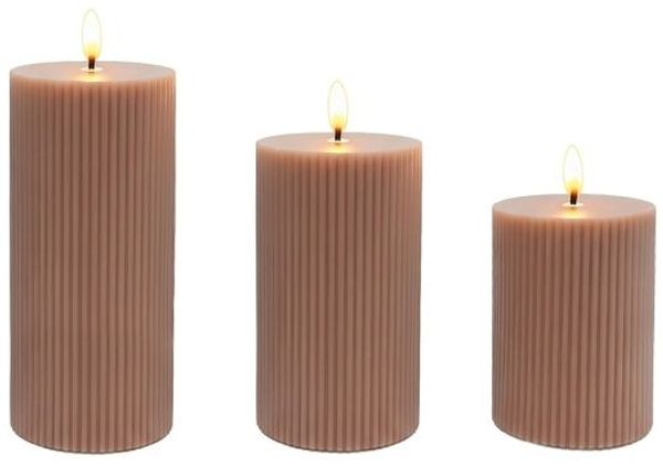 Relaxdays LED Kerzen 3er Set Bild 7